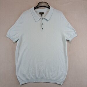 Club Room Luxury Large Mens Polo Sweater Banded Waist Cashmere 20x29